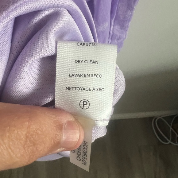 Chaps Lavender Wrap Dress - Picture 4 of 10